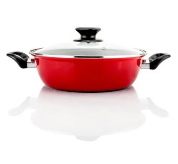 Foto 3 | Arrocera Magefesa Coral 26 Cm 2.8 L Tapa Vidrio Rojo