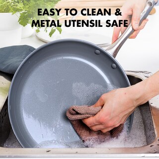 Foto 4 | Olla Greenpan Lima Dura Anodizada De 5 Cuartos De Galón Con Tapa Gris - Venta Internacional.