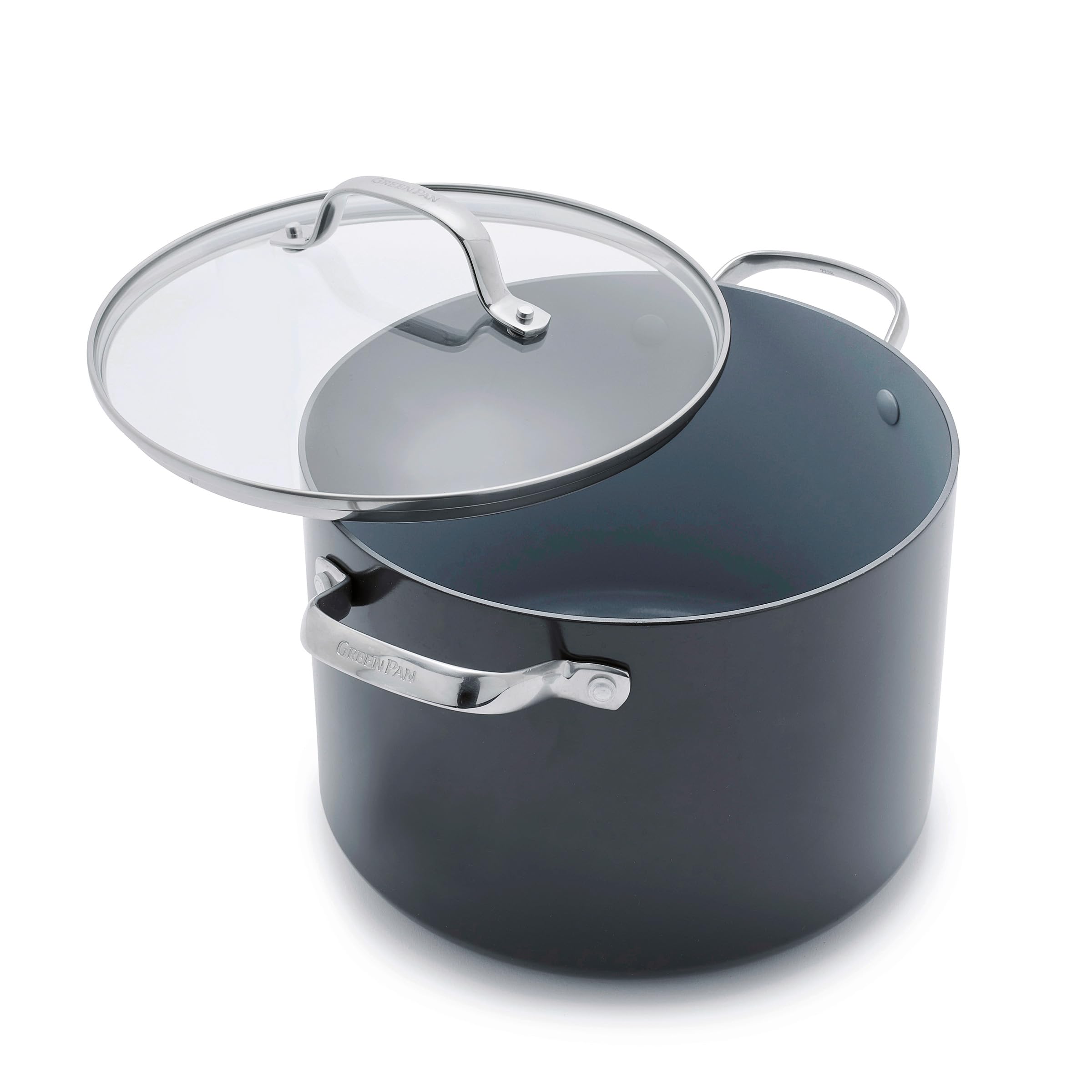 Foto 1 | Olla Greenpan Valencia Pro Anodizada Dura De 8 Litros Con Tapa Gris - Venta Internacional.