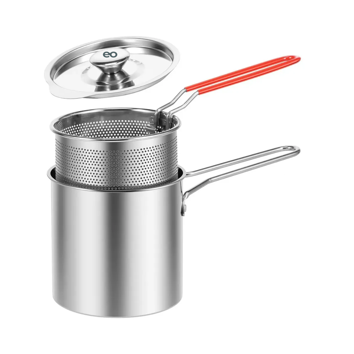 Foto 1 | 1.2l Mini Freidora De Acero Inoxidable 304 Con Tapa/clip/rejilla Eo Safe Imports Esi-19759 Plata