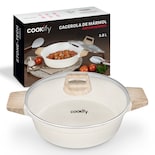Olla Cacerola Cookify De Mármol 28 Cm Beige Antiadherente Libre De Pfoa