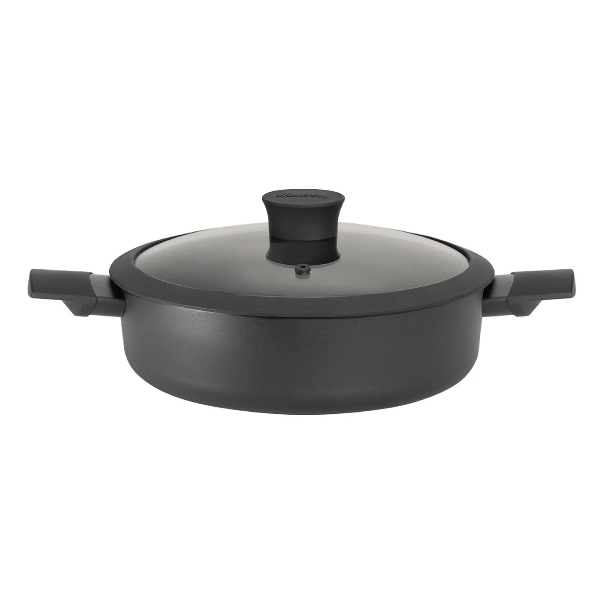 Arrocera Hudson 28cm Alumino Negra Antiadherente Tapa Mango $659