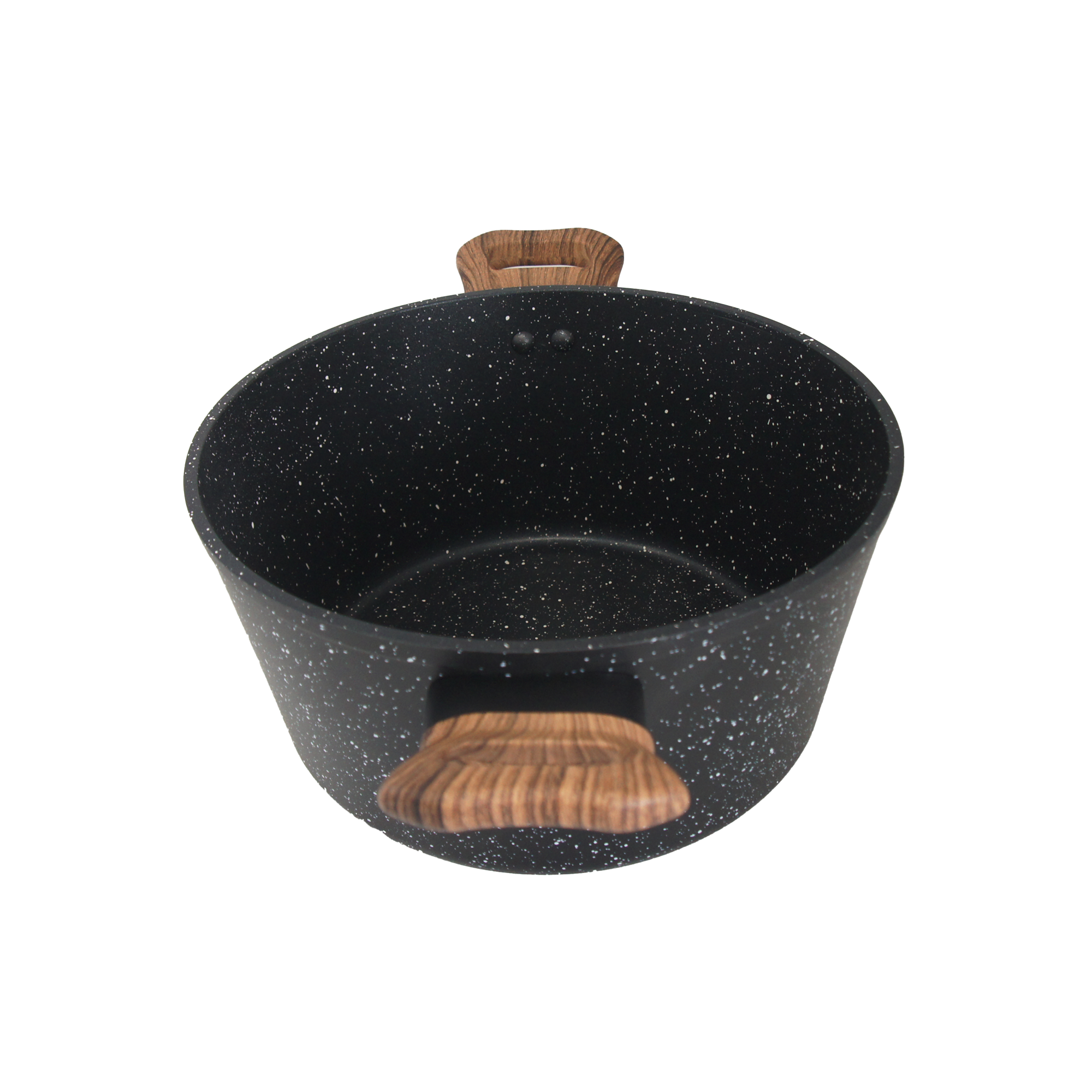 Foto 5 pulgar | Cacerola Antiadherente Westinghouse De Marmol Negro Madera 24 Cm