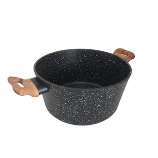 Foto 4 | Cacerola Antiadherente Westinghouse De Marmol Negro Madera 28 Cm