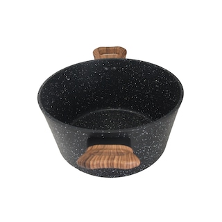 Foto 5 | Cacerola Antiadherente Westinghouse De Marmol Negro Madera 28 Cm