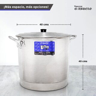 Foto 3 | Vaporera De Aluminio 100% 50 Lts Puro El Abuelo 45