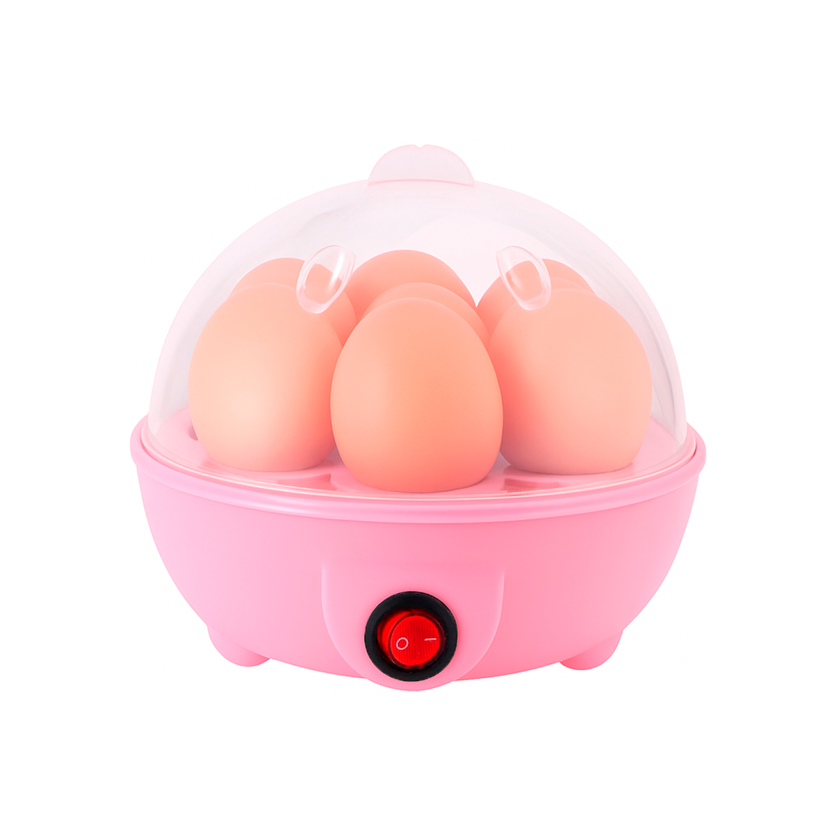 Foto 2 pulgar | Vaporera Eléctrica Multiusos Para Huevos Y Verduras Color Rosa– Práctica Y Compacta