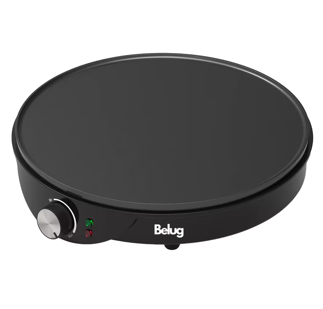 Crepera Eléctrica Antiadherente Belug 30 Cm Premium Nonstick Color Negro