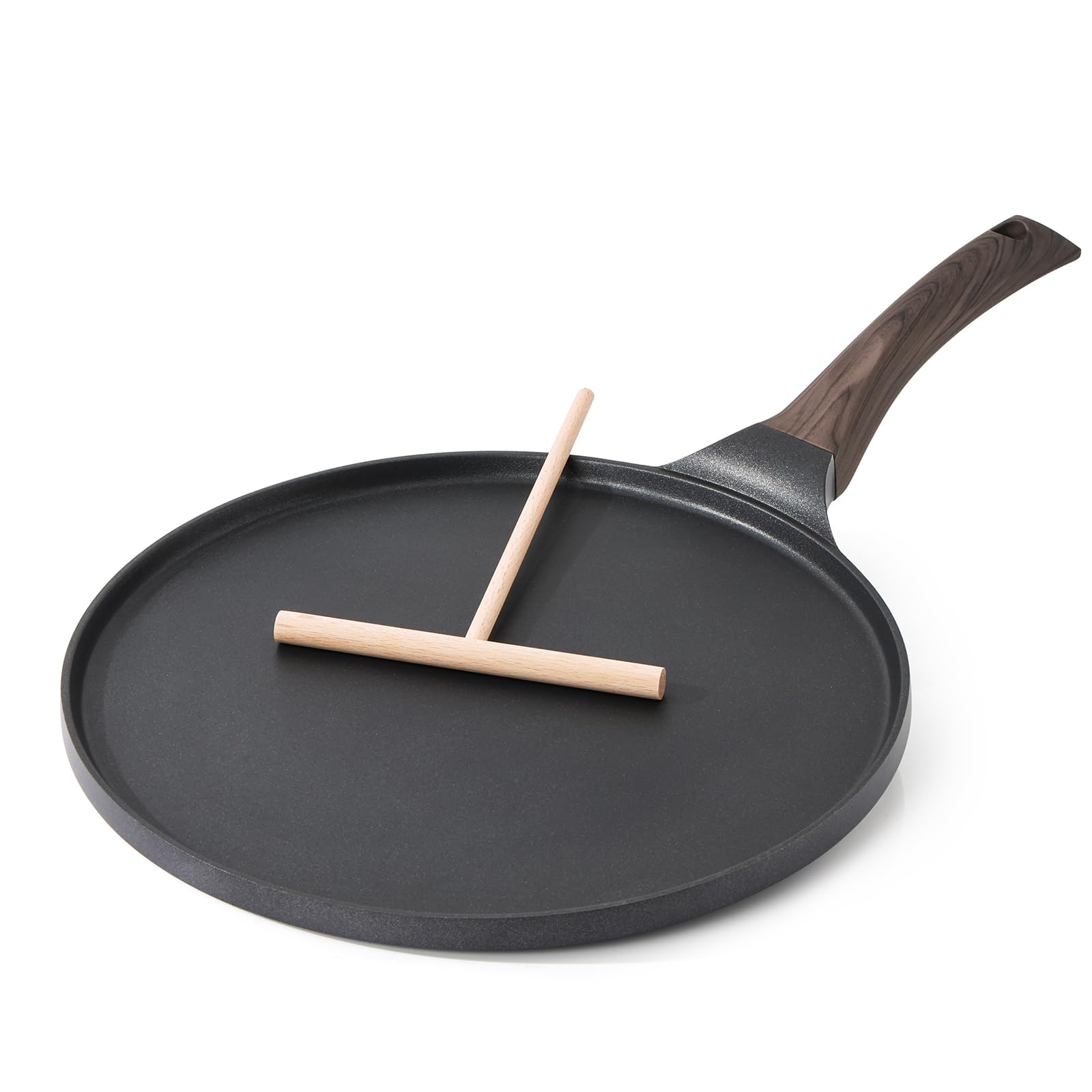 Foto 2 pulgar | Sartén Para Crepes Sensarte  Antiadherente  Revestimiento De Granito Suizo  26 Cm  Color Negro - Venta Internacional.