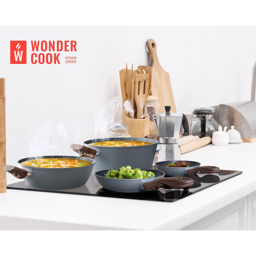 Foto 5 pulgar | Batería de Cocina Wonder Cook HJBCSC090000 color Gris 7 Piezas