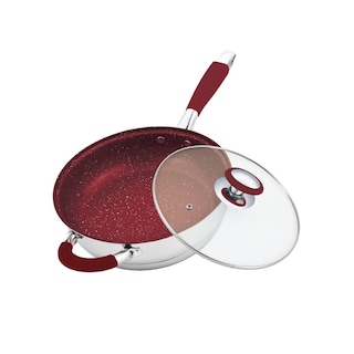 Foto 3 | Batería Cocina 12 Pz Omania Roja Acero Inox Inducción Fraciel