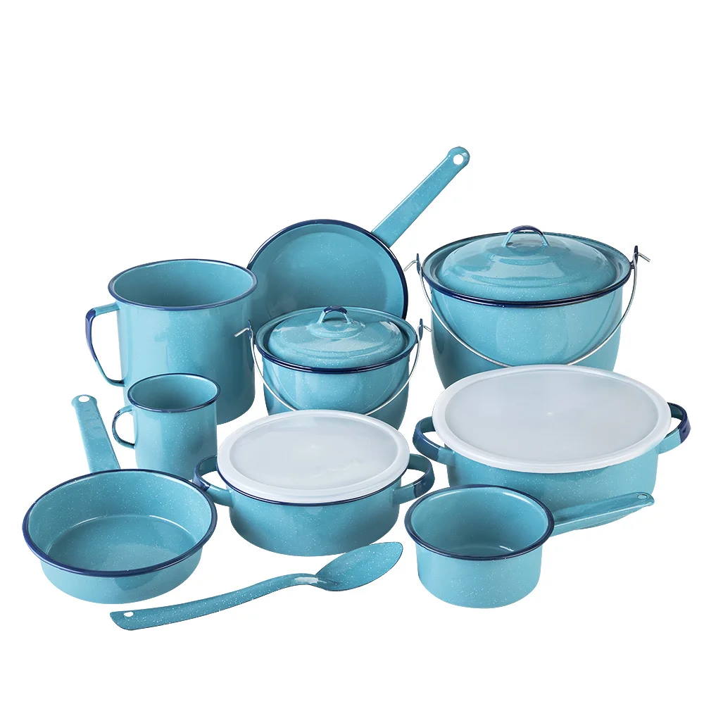 Batería de Cocina Cinsa color Azul 14 Piezas