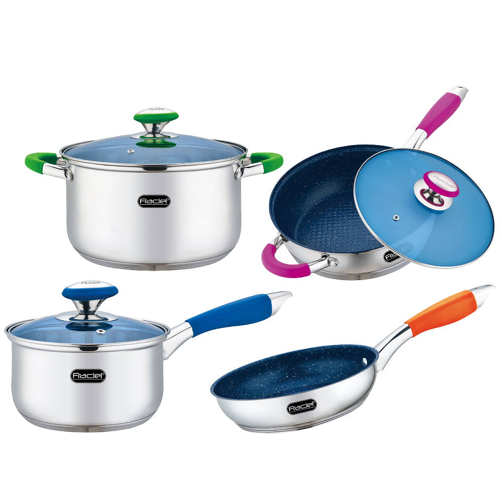 Batería de Cocina Fraciel Princesa Multicolor 7 Piezas