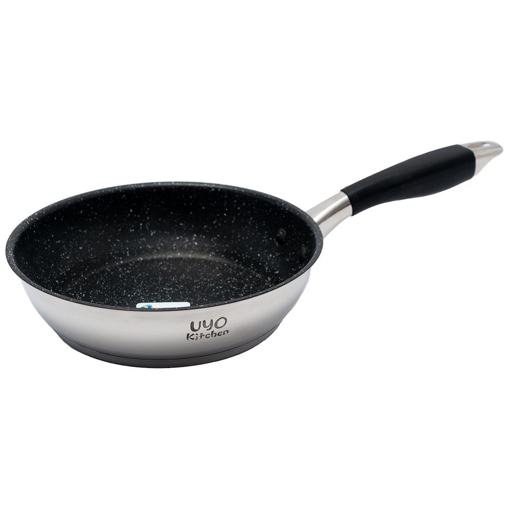Foto 4 pulgar | Batería de Cocina Uyo Kitchen color Blanco con Antiadherente 9 Piezas