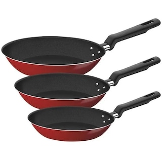 Foto 1 | Juego de Sartenes Tramontina color Rojo 3 Piezas