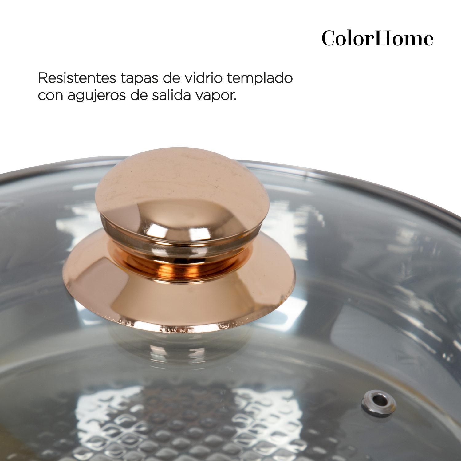 Foto 6 pulgar | Batería de Cocina ColorHome COLORINOX11G color Gris 11 PZAS Acero Inoxidable Tricapa Inducción