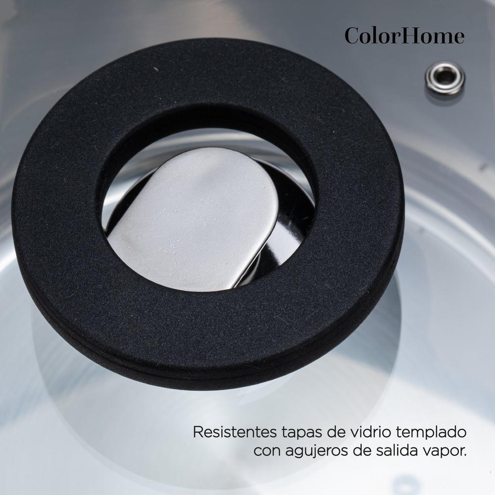 Foto 4 pulgar | Batería De Cocina 8 Piezas Acero Inoxidable ColorHome