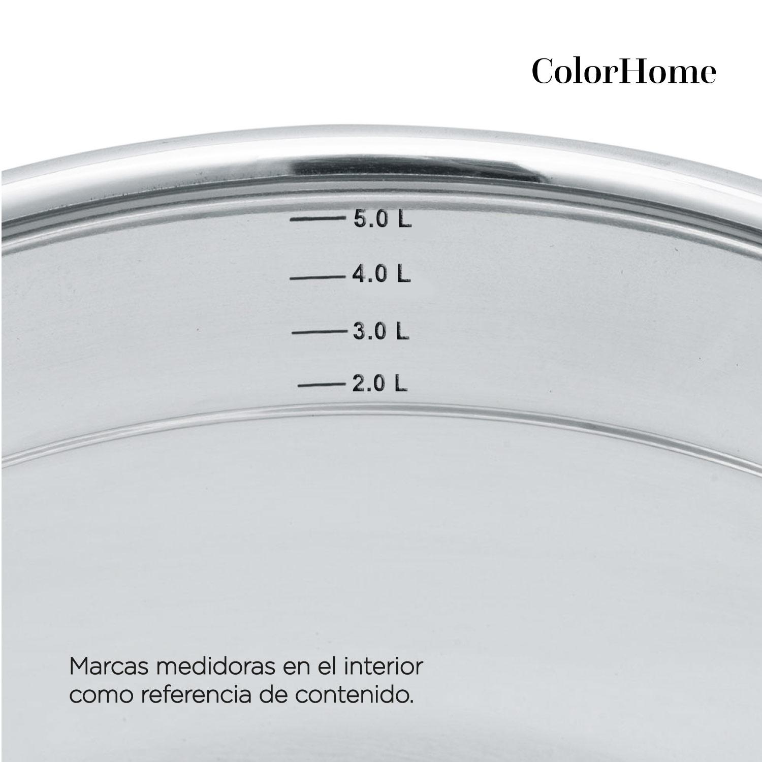 Foto 4 | Batería De Cocina Ankie Range Acero Inoxidable 7 Piezas Colorinox7 ColorHome