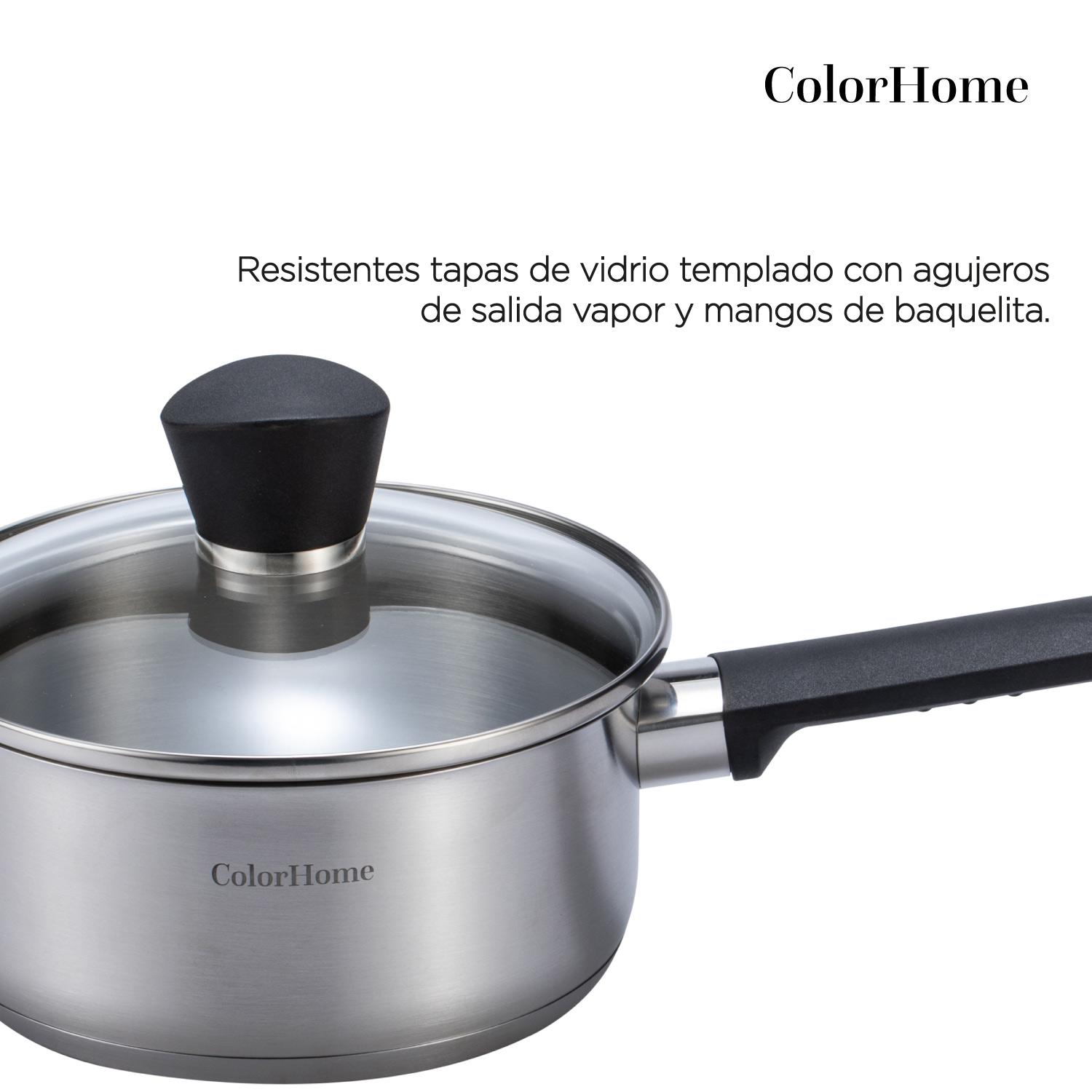 Foto 5 pulgar | Batería De Cocina Antiadherente Combo Tablas De Picar ColorHome 9 Pzas