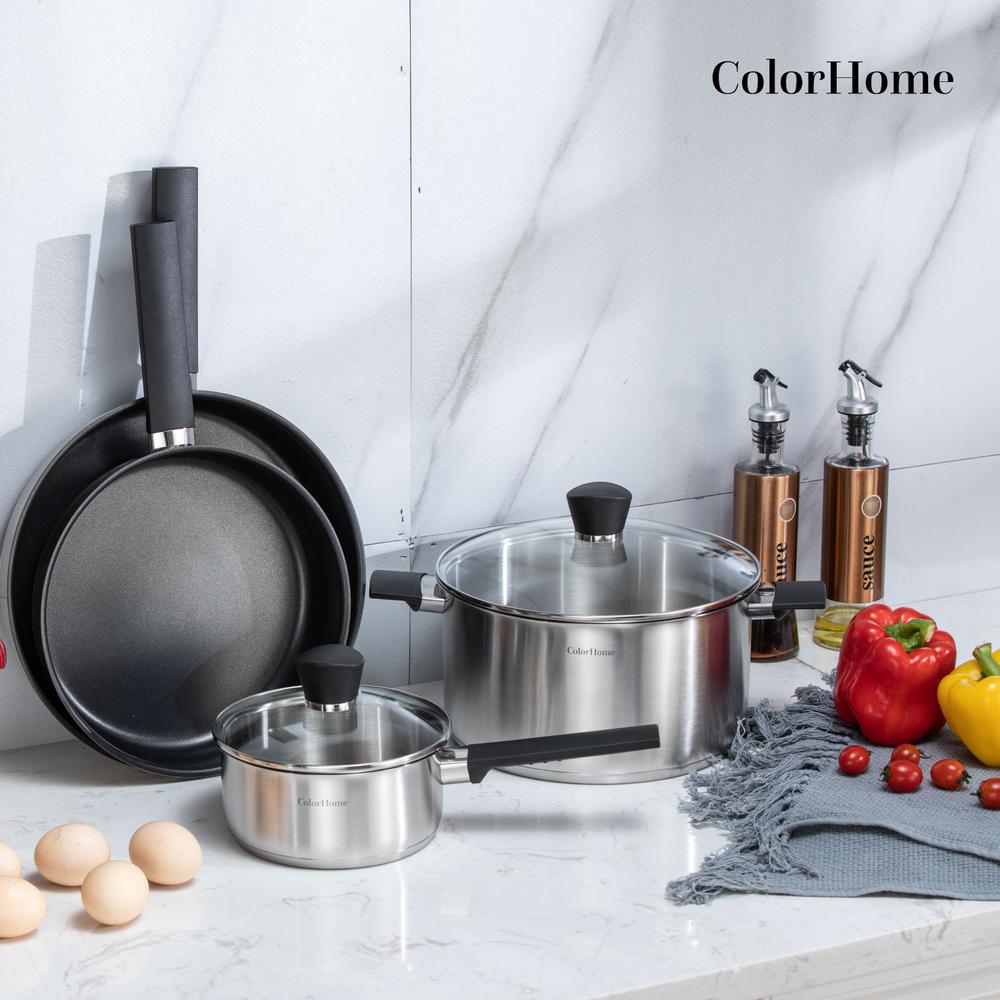 Foto 4 pulgar | Batería de Cocina ColorHome Tricapa Set Contenedores Herméticos 21 Piezas