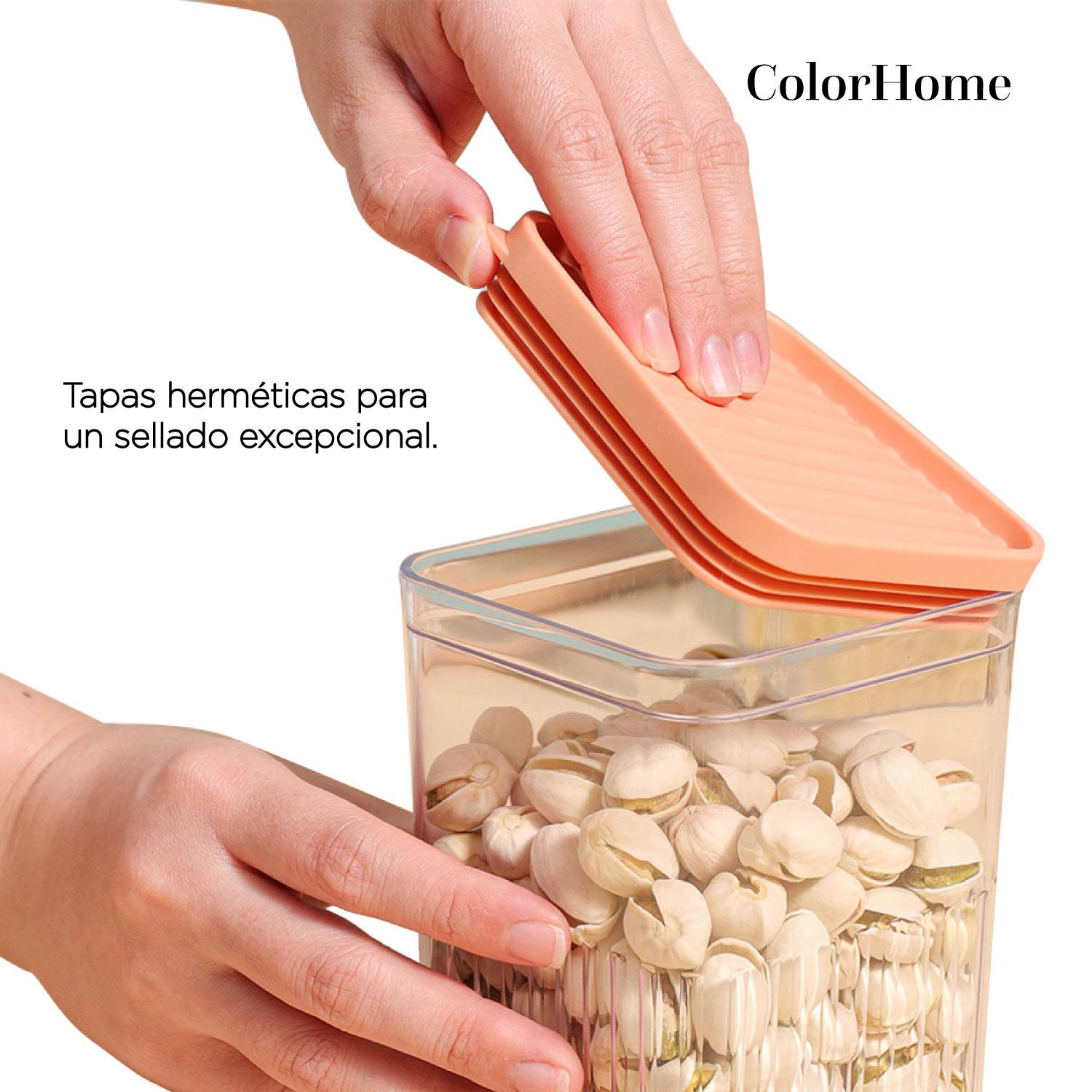 Foto 9 pulgar | Batería De Cocina Tricapa Set Contenedores Herméticos ColorHome 18pzas