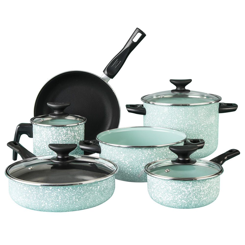 Bateria de Cocina Cinsa 10 Piezas Granito color Menta