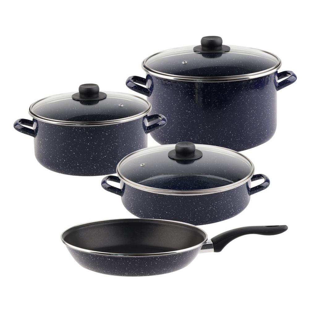 Batería de Cocina Ekco Victoria Acero Esmaltado 9 Piezas color Azul