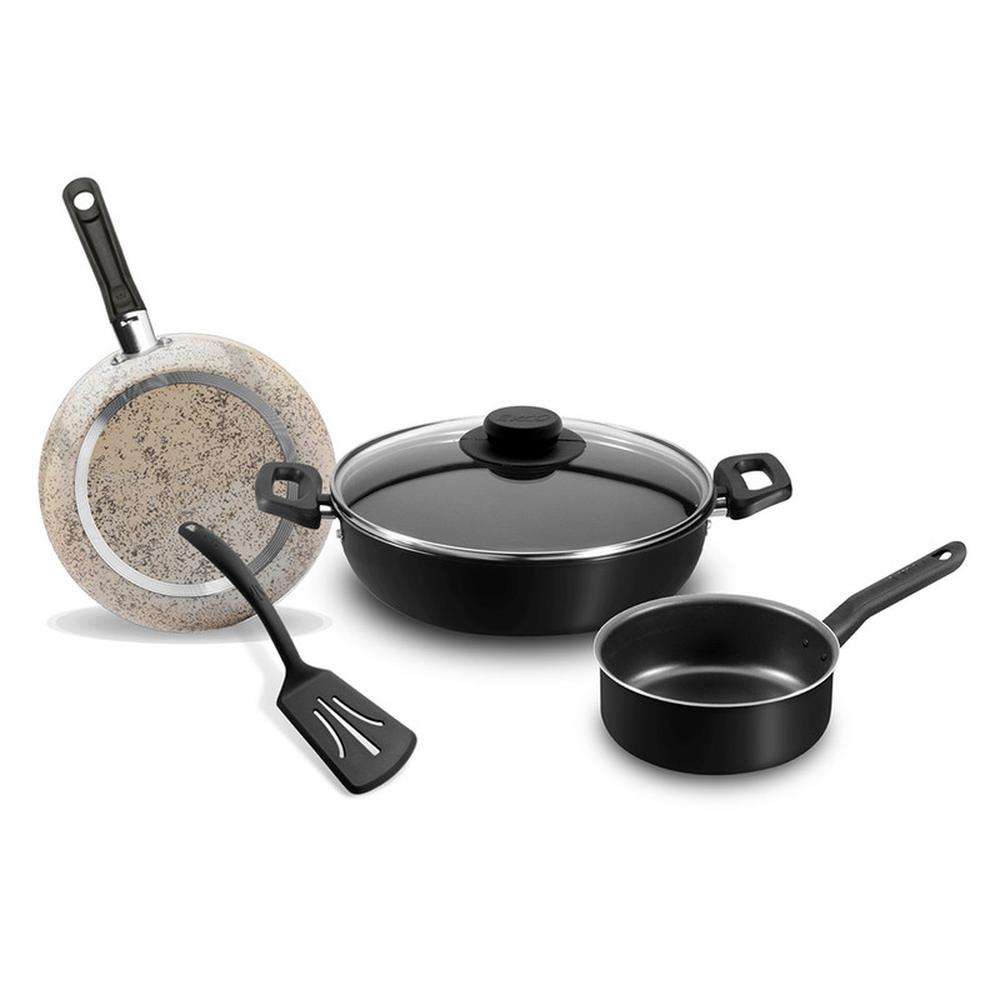 Batería de Cocina Ekco 73763 color Negro 5 Piezas