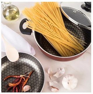 Foto 5 | Batería de Cocina Cinsa color Rojo Metálico 10 PZAS