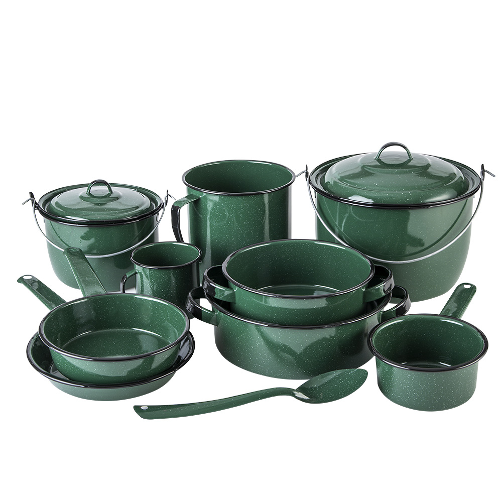 Batería de Cocina Cinsa Chiapaneca color Verde 12 PZAS