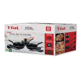 Foto 3 | Batería de Cocina T- Fal Vital Antiadherente 8 Piezas