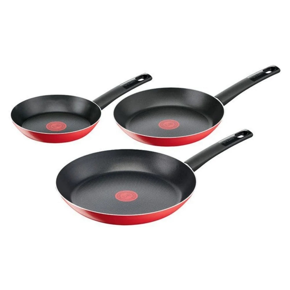 Foto 3 pulgar | Juego De Sartenes T-Fal B5749182M Simply Cook Color Rojo