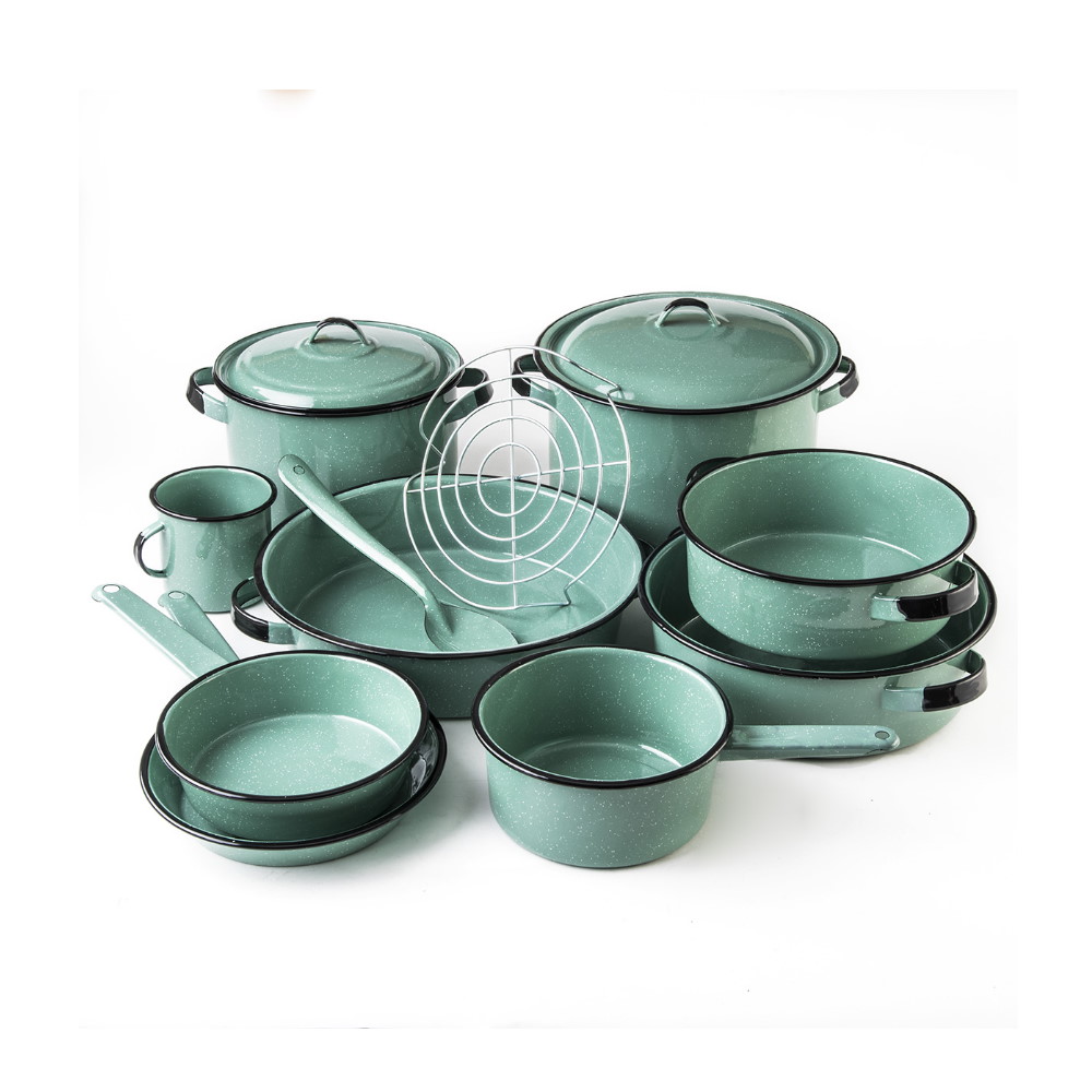 Batería de Cocina Cinsa 312893 color Verde 13 Piezas