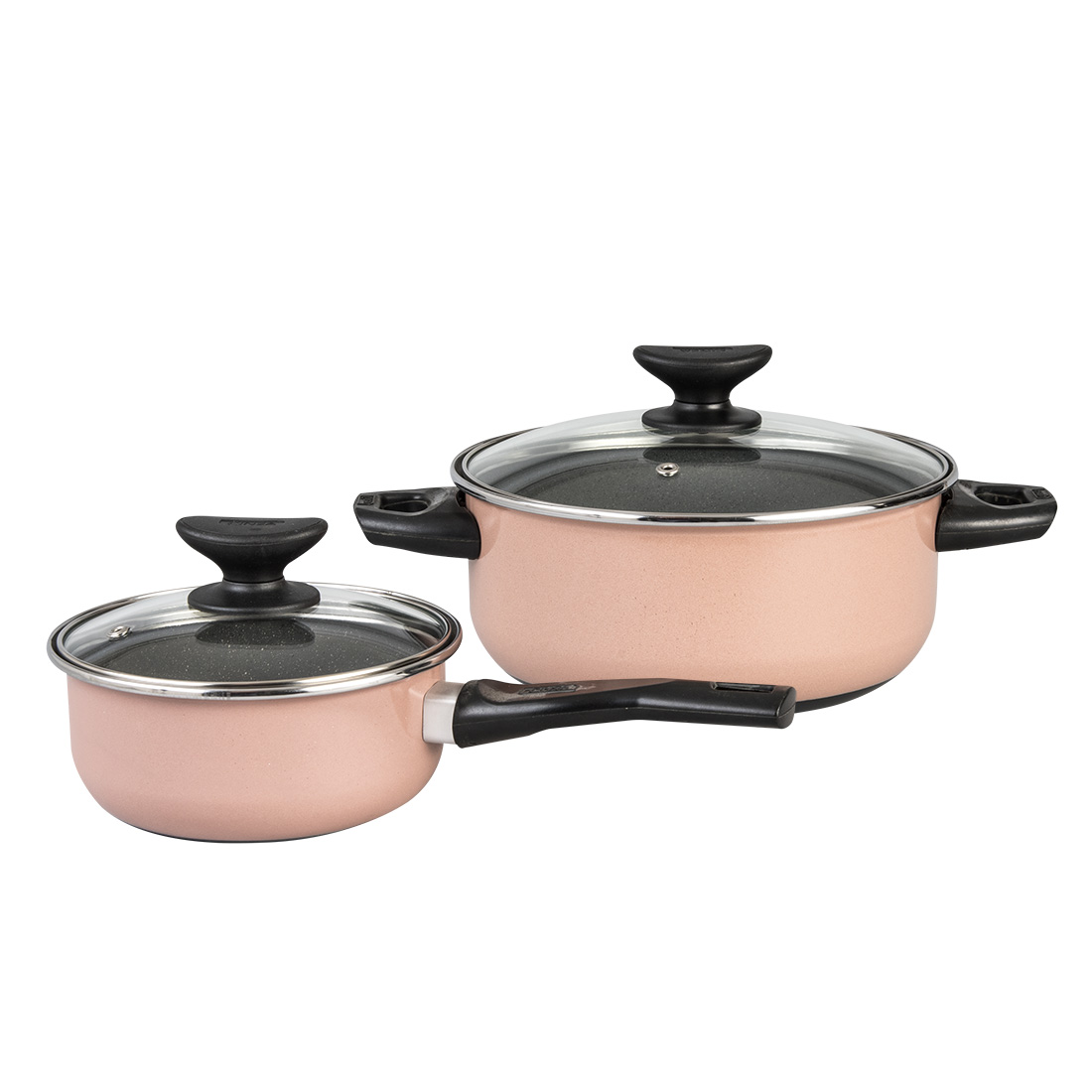 Batería de Cocina Cinsa de Peltre Pesado 4 Piezas color Rosa