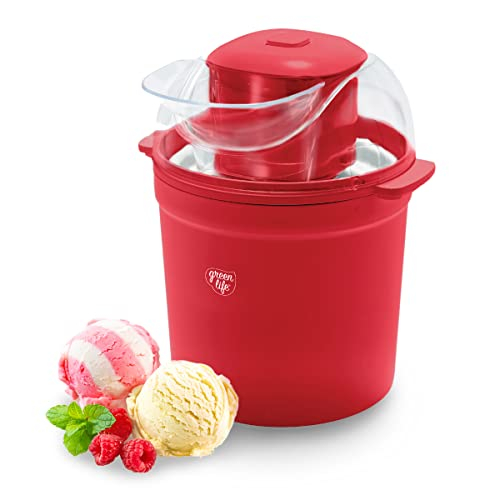 Venta Internacional - Heladera Eléctrica Greenlife 1.5qt, Helados, Yogur Y Sorbetes, Pala Mezcladora, Lavavajill