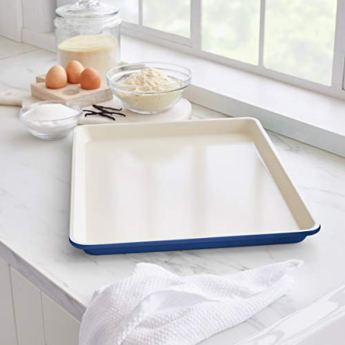 Foto 2 | Venta Internacional - Greenlife Bakeware De Cerámica Antiadherente, Bandeja Hornear 18'' X 12'', Pfas Libre, Azul