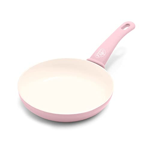 Venta Internacional - Sartén 8'' Greenlife Soft Grip Sin Pfas, Apta Lavavajillas, Rosa Suave