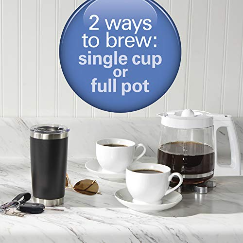 Foto 3 pulgar | Venta Internacional - Cafetera Hamilton Beach 49933 2-way Brewer para Una Taza y Una Jarra de 12 Tazas color Blanco
