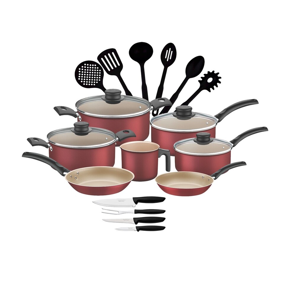 Batería de Cocina Tramontina color Gris 21 Piezas