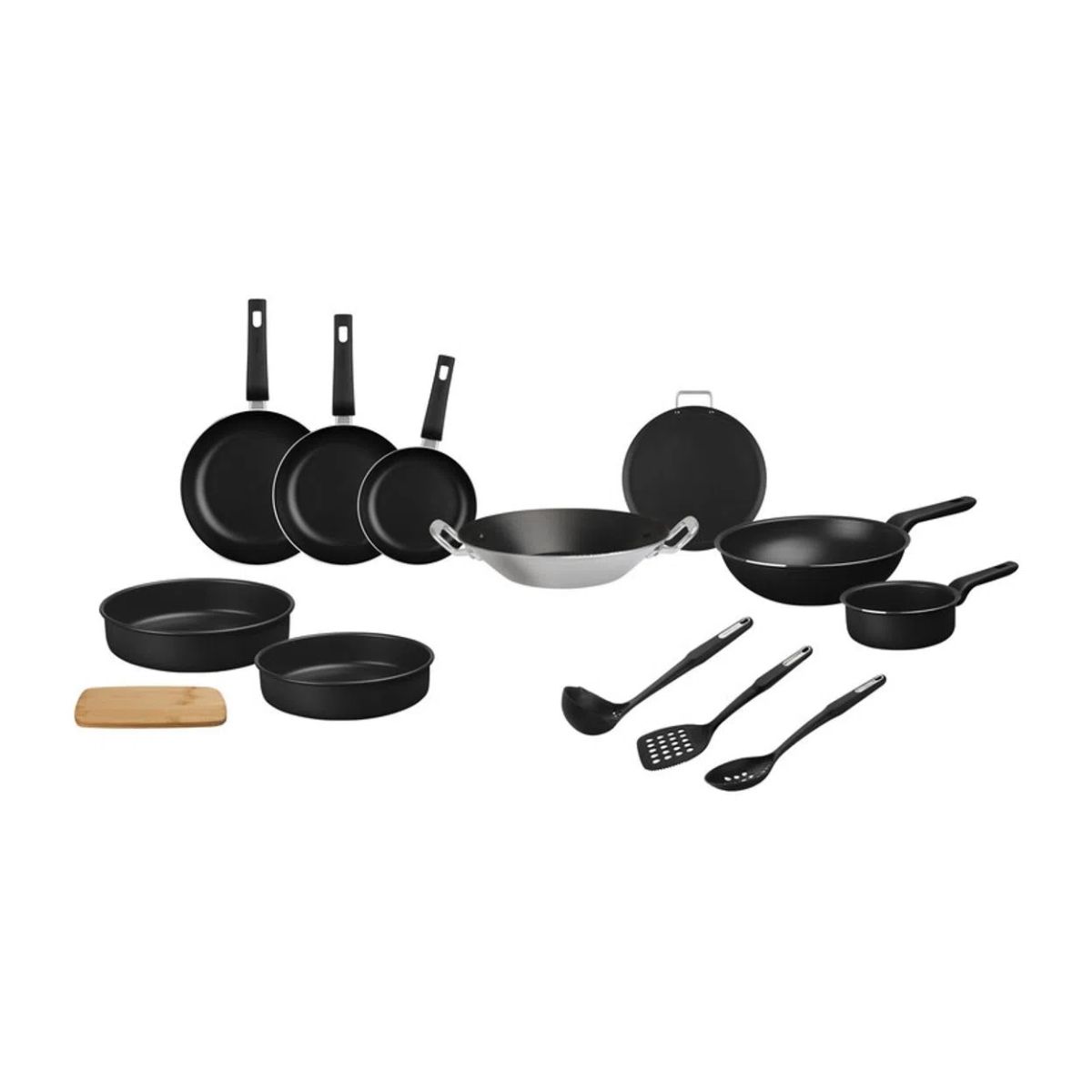 Batería de Cocina Vasconia 4042832 13 Piezas color Negro