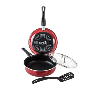 Foto 3 | Batería de Cocina Cinsa color Rojo 8 Piezas