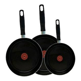 Foto 1 | Juego de Sartenes T-Fal 0389300VITAL color Negro 3 Piezas 20/24/26 cm