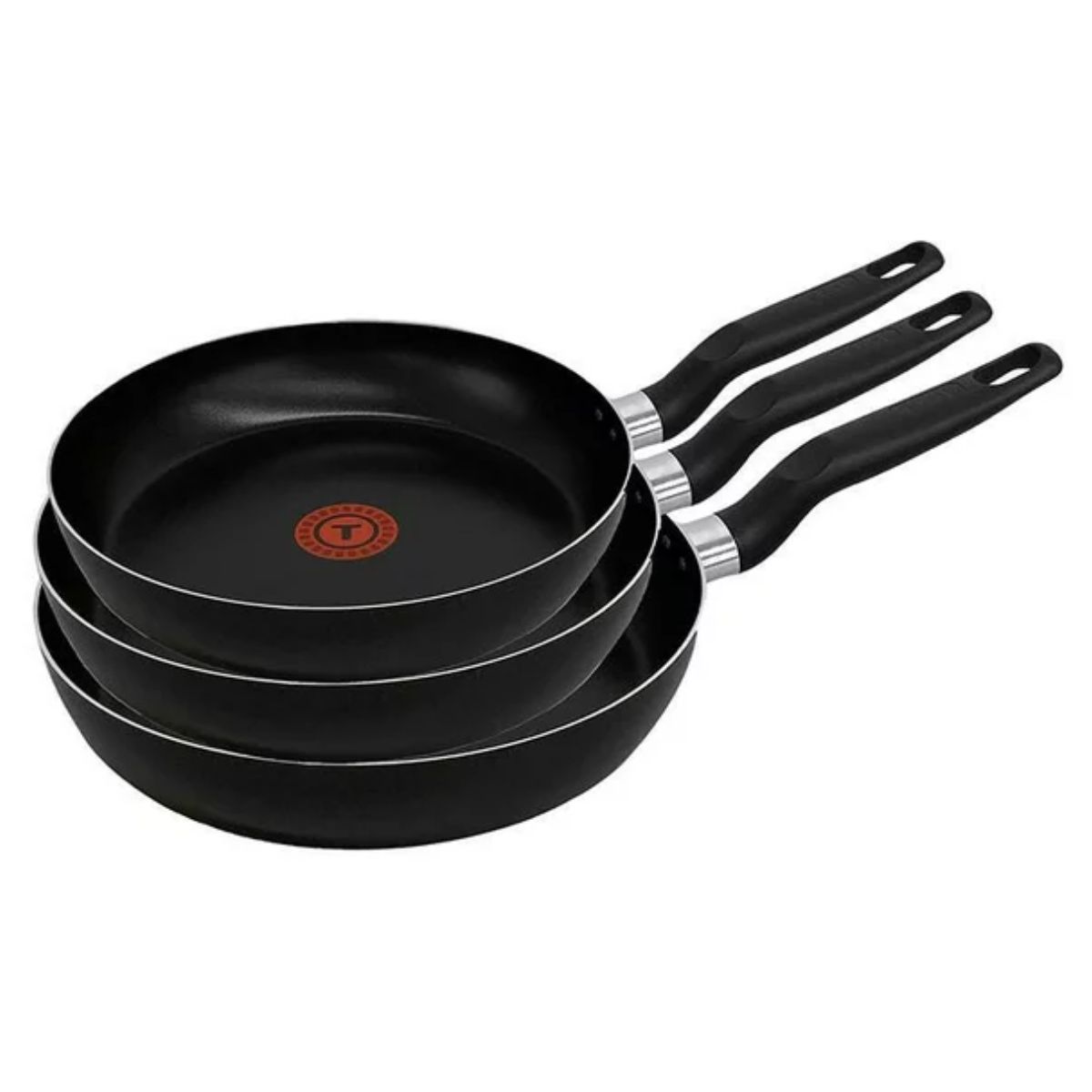 Foto 3 pulgar | Juego de Sartenes T-Fal 0389300VITAL color Negro 3 Piezas 20/24/26 cm