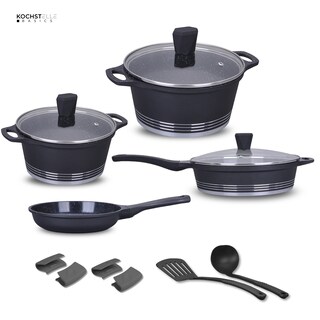 Foto 2 | KOCHSTELLE Batería de Cocina Joys Color Negro Antiadherente de 13 piezas