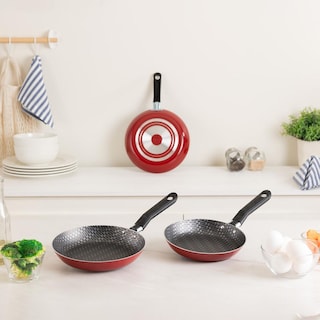 Foto 3 | Sartenes 3 Pack Ekco Classic con Antiadherente Duraflon color Rojo