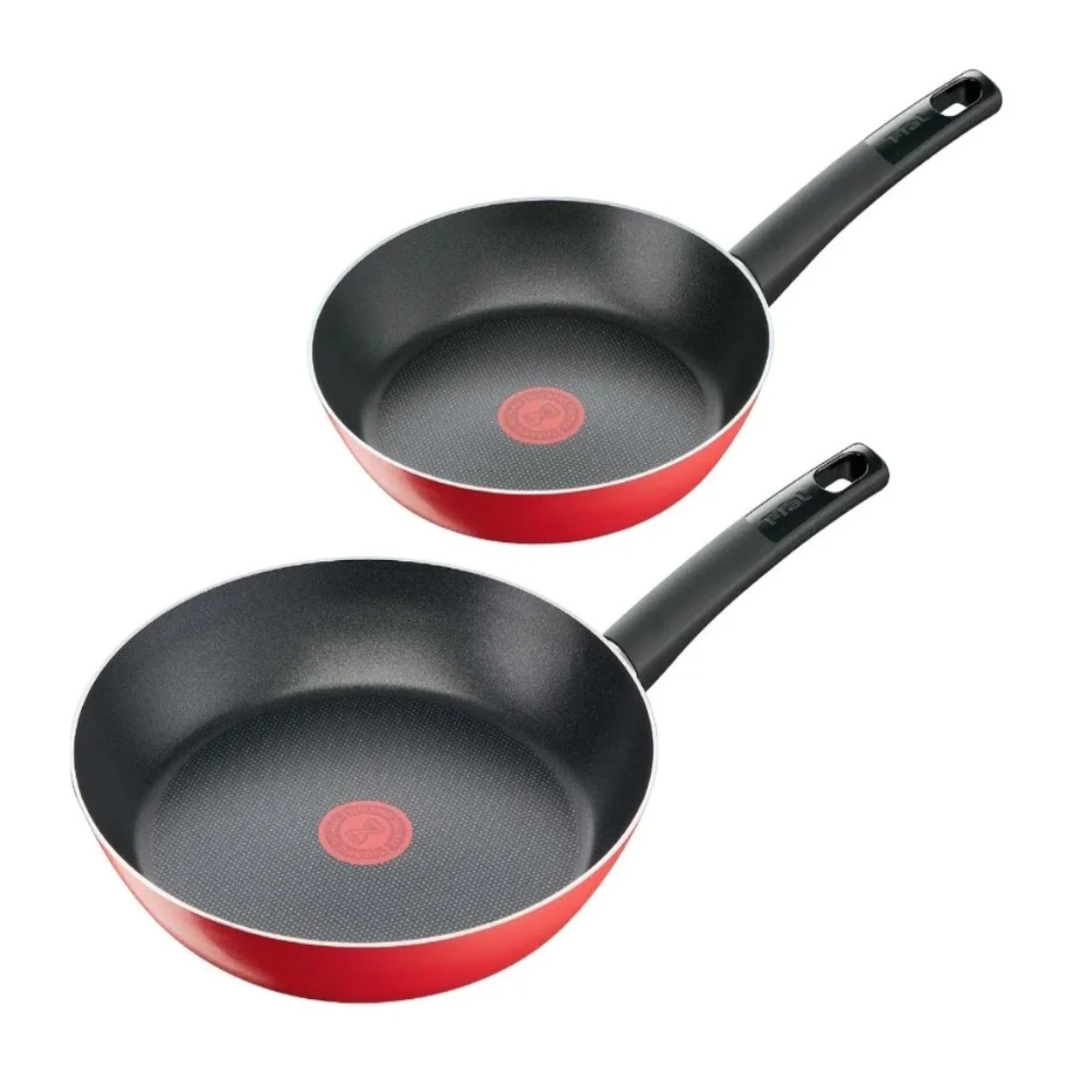 Foto 2 pulgar | Juego de 2 Sartenes T-Fal B5629082 color Rojo 24 y 30 Easy Cook