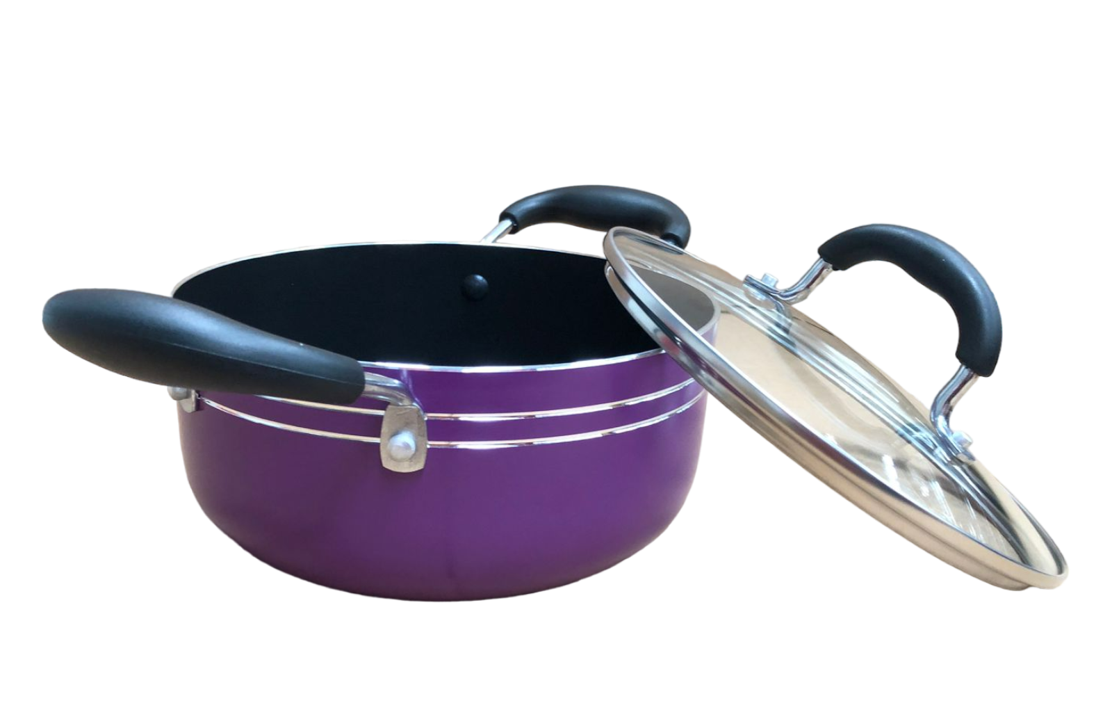 Foto 3 pulgar | Juego Batería Cocina 7pzas Aluminio Olla Sarten Morado