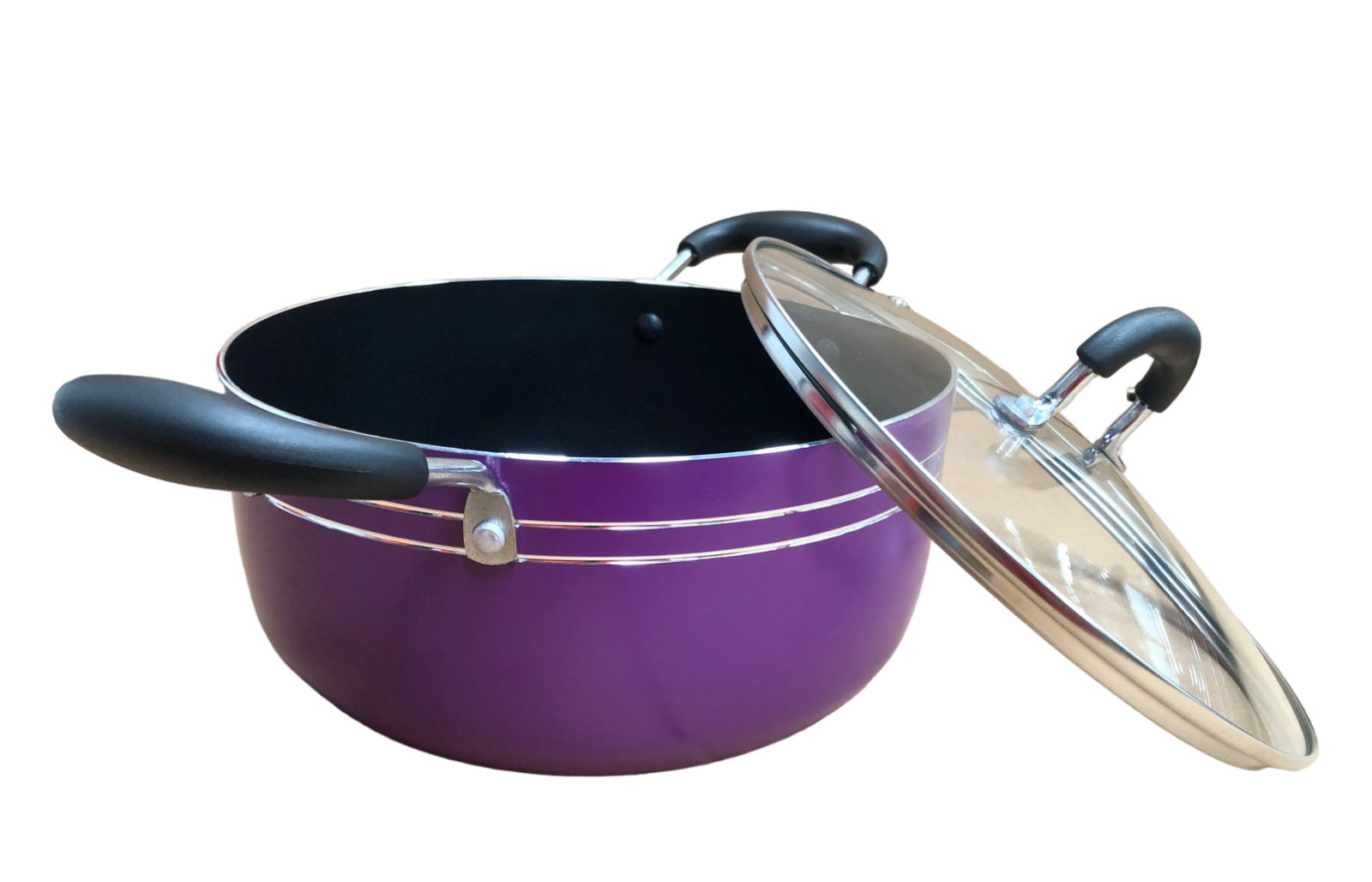 Foto 4 pulgar | Juego Batería Cocina 7pzas Aluminio Olla Sarten Morado