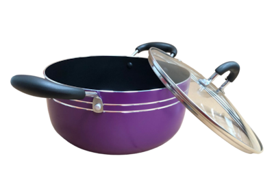 Foto 3 | Juego Batería Cocina 7pzas Aluminio Olla Sarten Morado