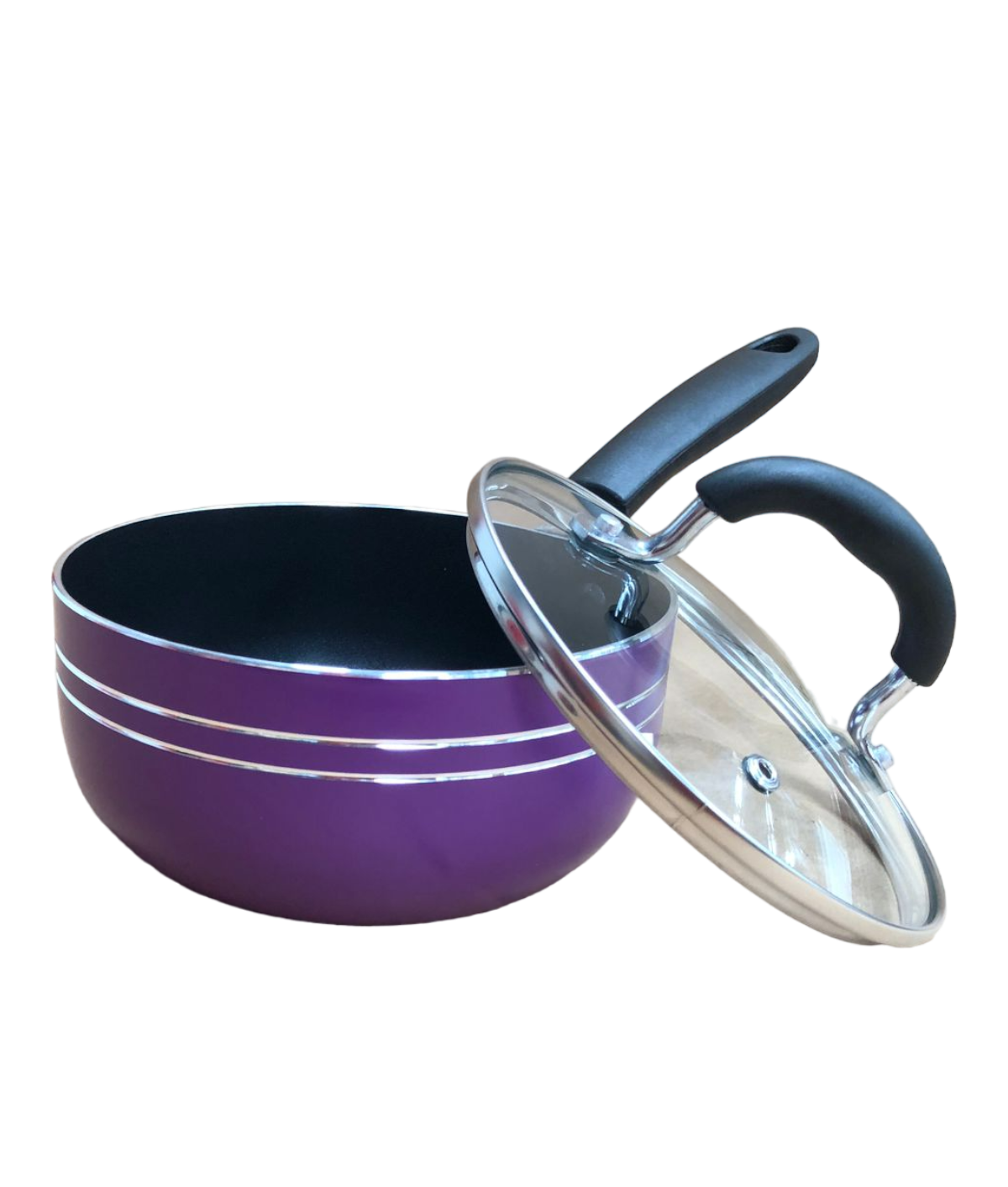 Foto 5 pulgar | Juego Batería Cocina 7pzas Aluminio Olla Sarten Morado